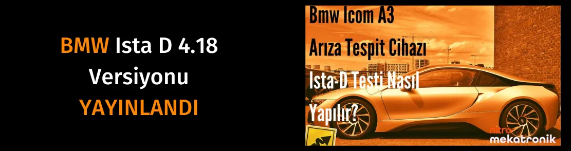 BMW ISTA D 4.18 VERSİYONU YAYINLANDI